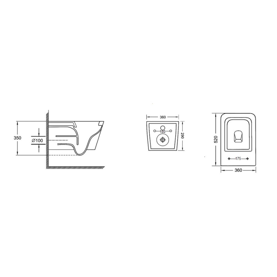 Унитаз подвесной Qtap Crow с сиденьем Soft-close QT05335170W