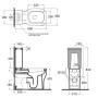 Унітаз-компакт Azzurra Glaze GLZ110B1MBPGLZ1800F