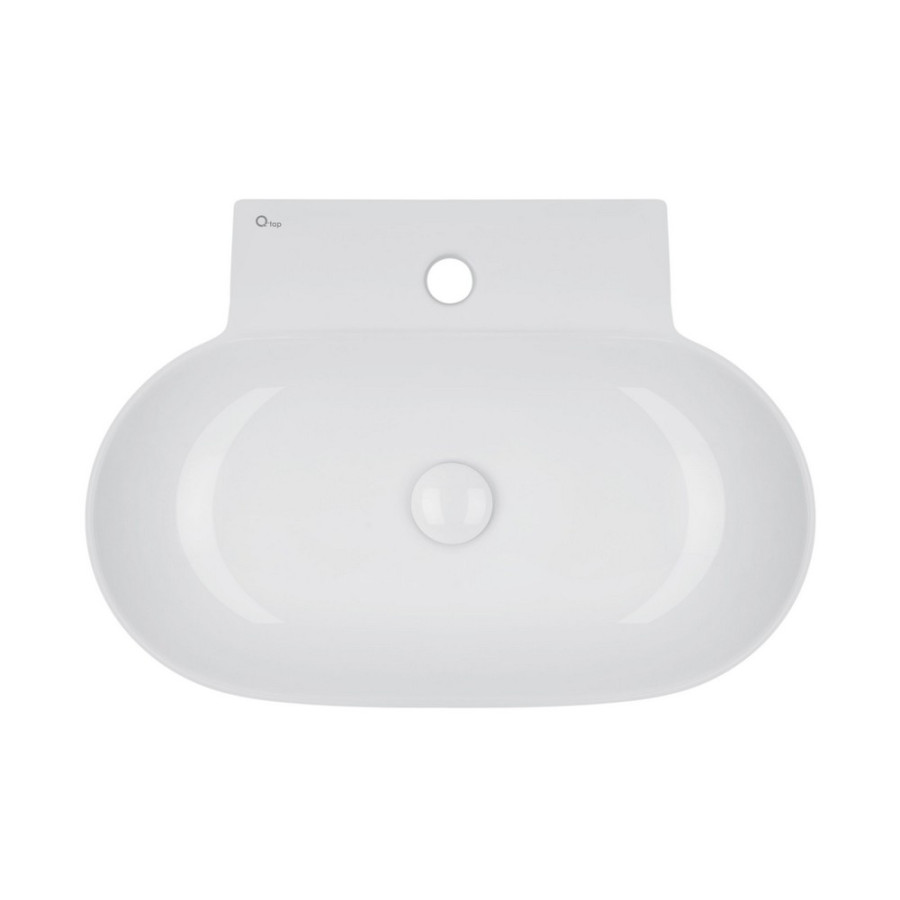 Раковина Qtap Cardinal 565х400х130 White з донним клапаном QT0411K177W