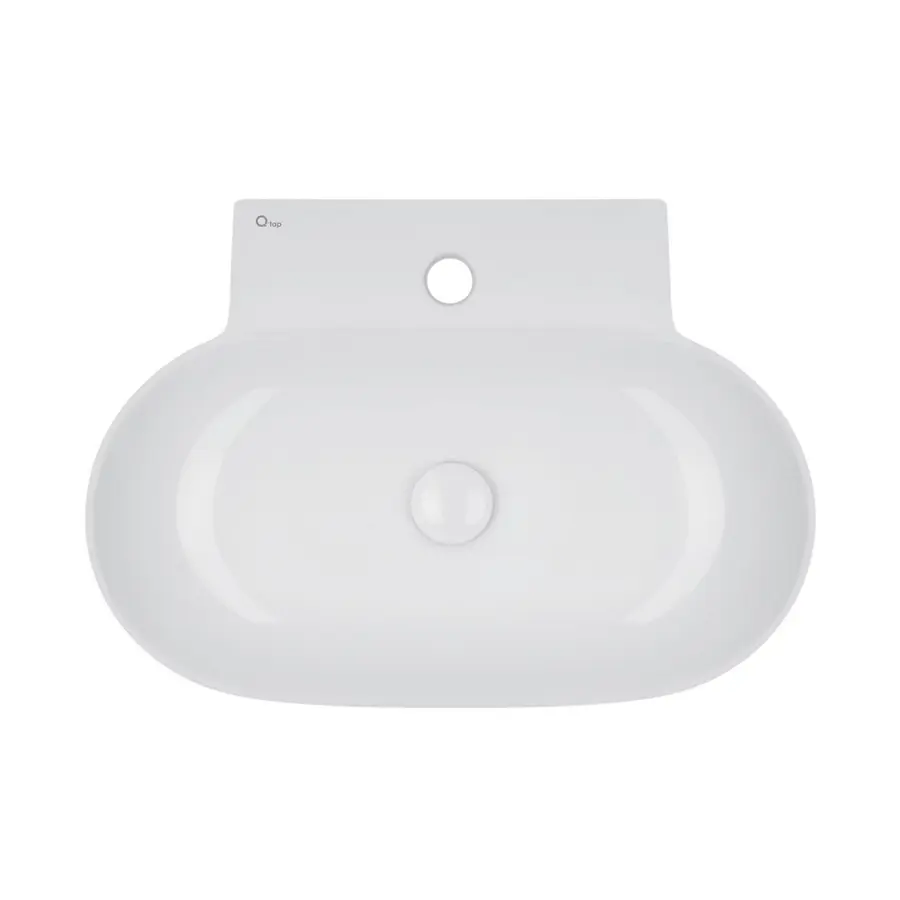Раковина Qtap Cardinal 565х400х130 White з донним клапаном QT0411K177W