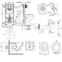Комплект інсталяція Grohe Rapid SL 38827000 + унітаз з сидінням Qtap Swan QT16335178W + набір для гігієнічного душу зі змішувачем Grohe BauLoop 111042