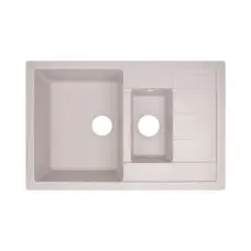 Кухонна гранітна мийка з додатковою чашею Lidz 780x495/200 COL-06 (LIDZCOL06780495200)