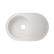 Кухонна гранітна мийка Lidz 780x500/200 WHI-01 (LIDZWHI10780500200)
