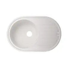 Кухонна гранітна мийка Lidz 780x500/200 WHI-01 (LIDZWHI10780500200)