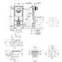 Набір інсталяція 4 в 1 Grohe Rapid SL 38722001 + унітаз з сидінням Qtap Lark QT0331159W