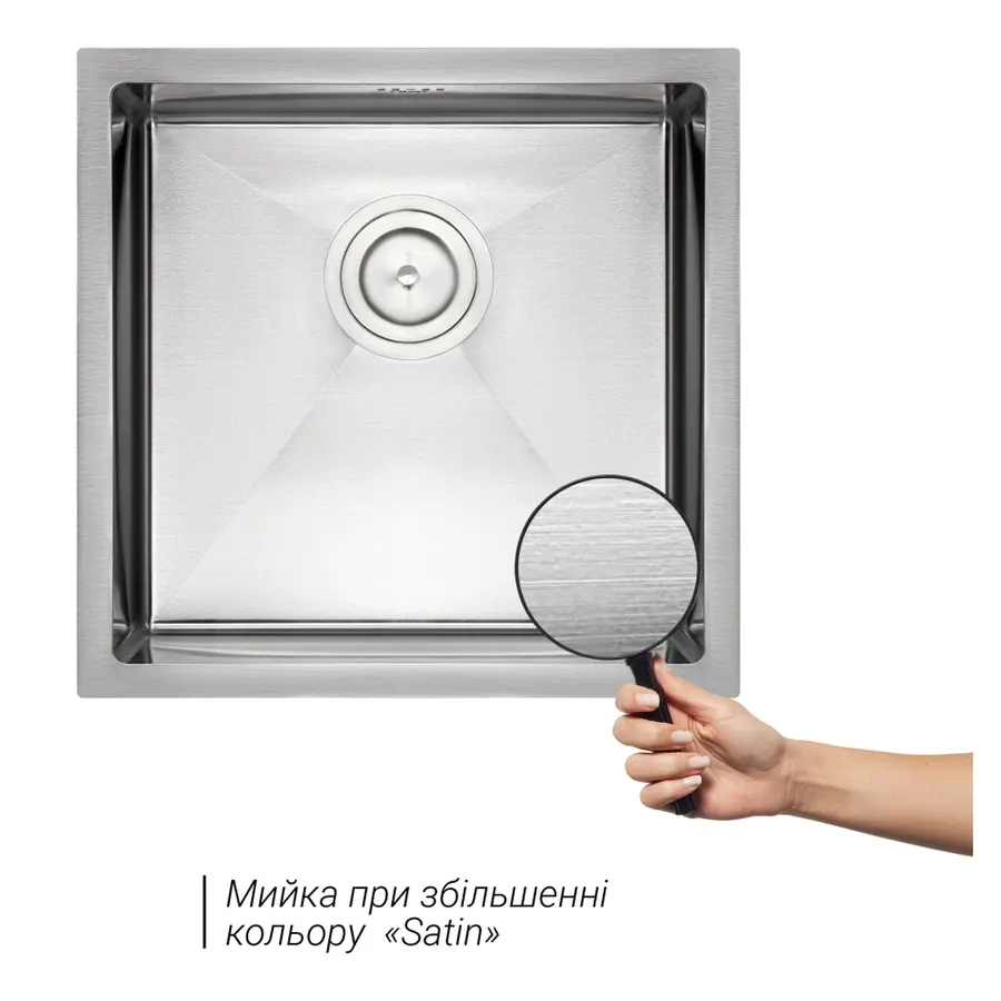 Кухонная мойка Qtap D4645 2.7 / 1.0 мм Satin (QTD464510)