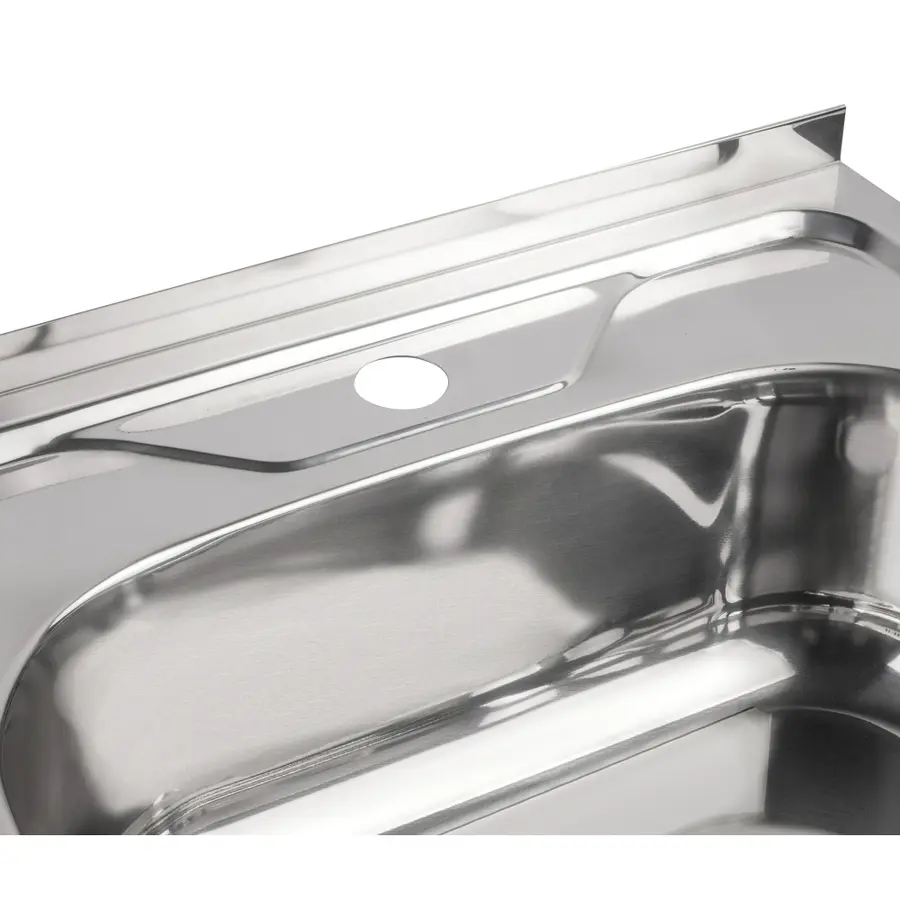 Кухонная мойка Lidz 6060-R 0,6 мм Polish (LIDZ6060RPOL06)