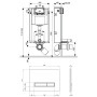 Набор инсталляция 4 в 1 Qtap Nest ST линейной панелью смыва QT0133M425V1107GB