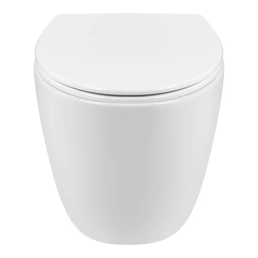 Унітаз підвісний Qtap Leo безобідковий з сидінням Soft-close QT11331002ERW