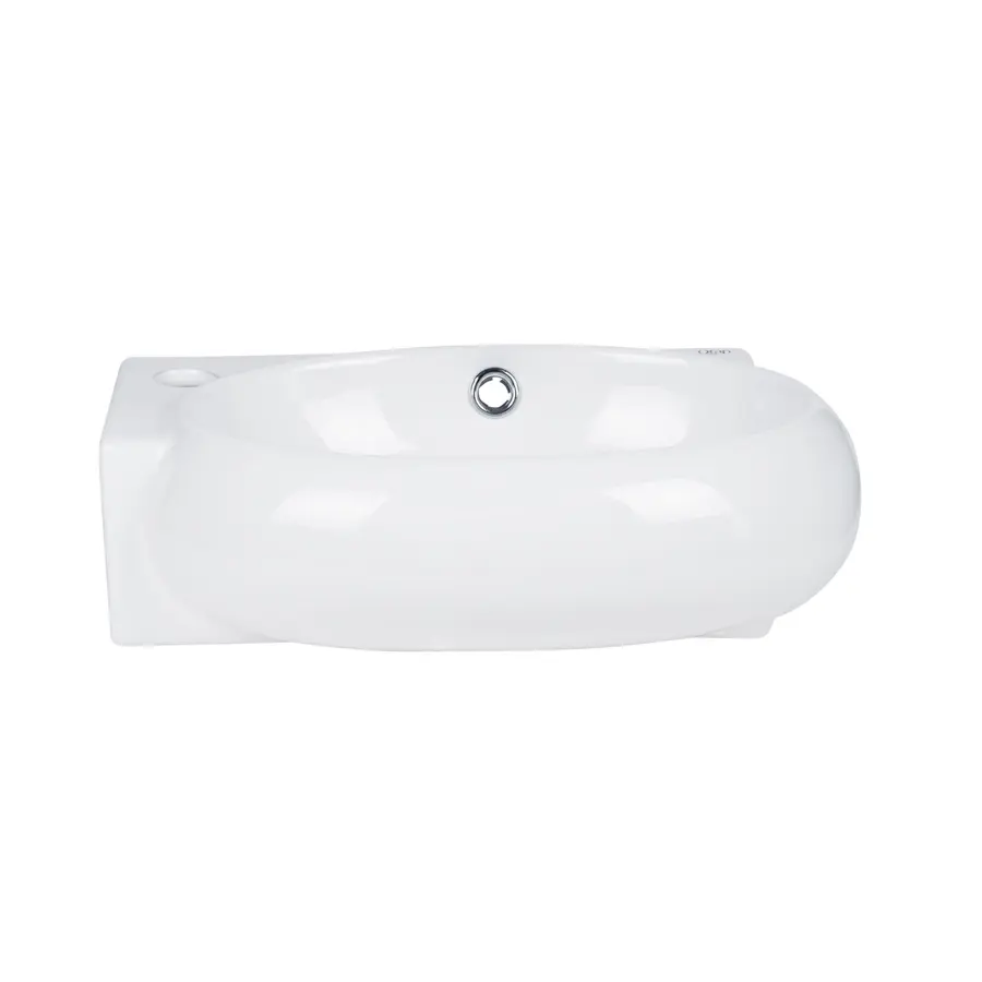 Раковина Qtap Leo 430x290x140 White з донним клапаном QT11115011LW