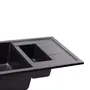 Кухонная гранитная мойка с дополнительной чашей Qtap CS 7648 Beton (QT7648BET502)