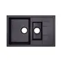 Кухонная гранитная мойка с дополнительной чашей Qtap CS 7648 Beton (QT7648BET502)