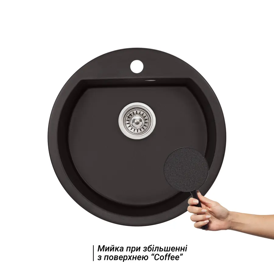 Кухонна гранітна мийка Qtap CS D510 Coffee (QTD510COF551)