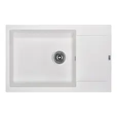 Кухонна гранітна мийка Lidz 781x510/200 WHI-01 (LIDZWHI01781510200)