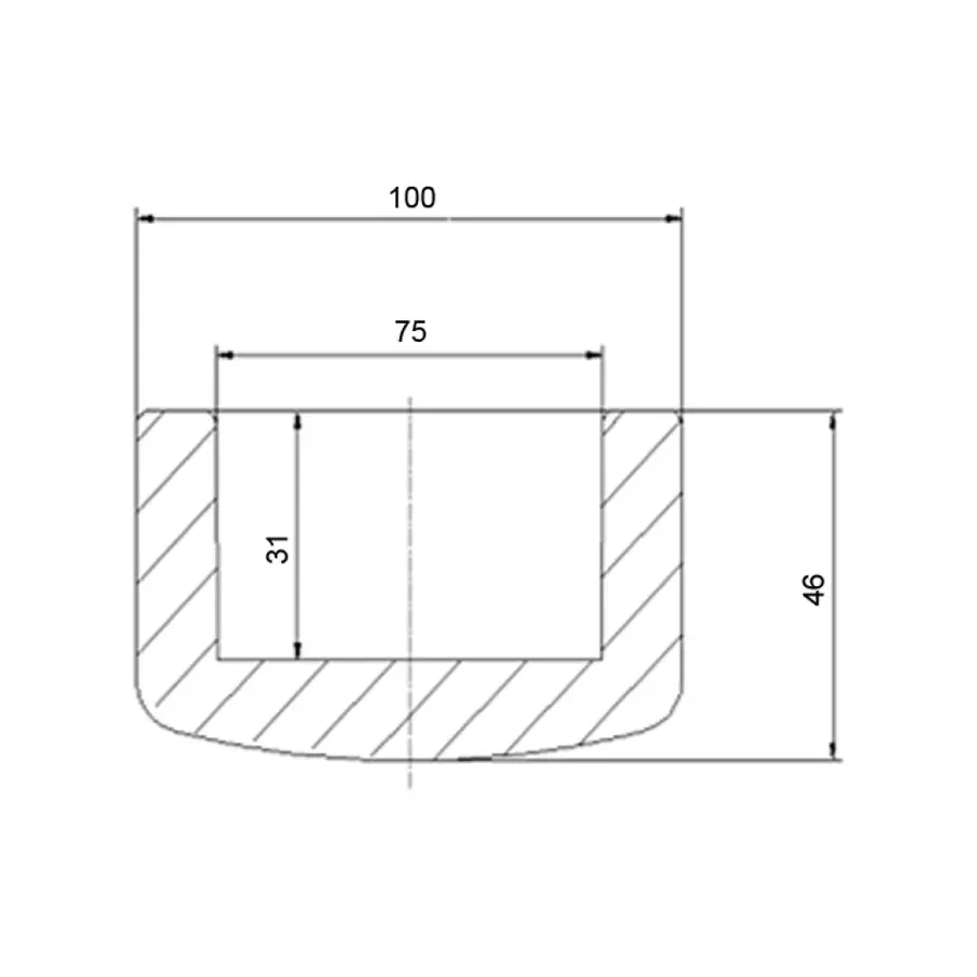 Заглушка PPR Blue Ocean 75