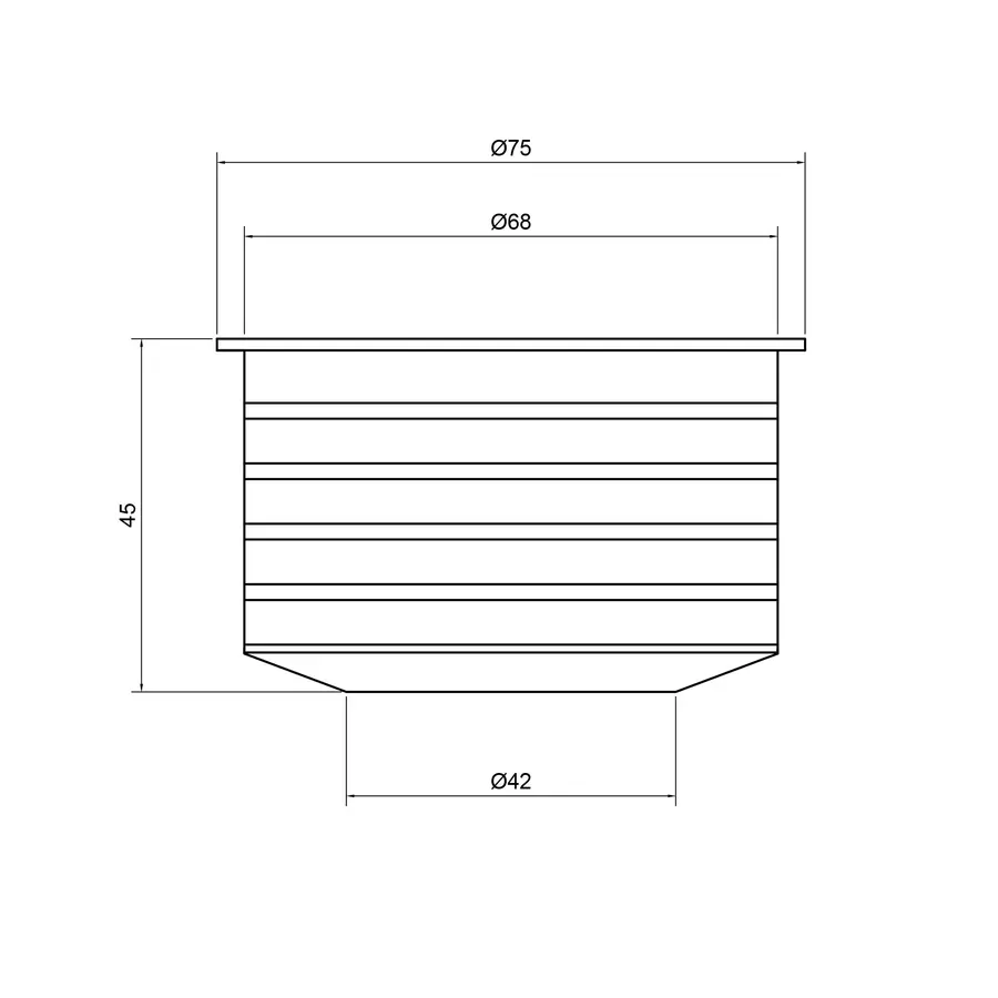 Переход канализационный TA Sewage 50х72, для патрубка
