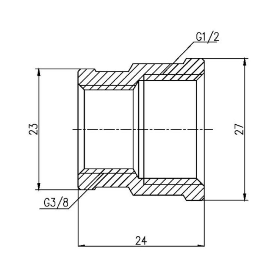 Муфта редукційна SD Forte 1/2"х3/8" ВВ SF357159