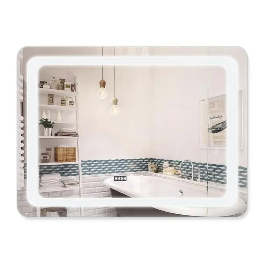 Дзеркало Qtap Mideya 800х600 (DC-F908) з LED-підсвічуванням та антизапотіванням QT2078F908W