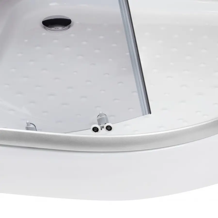 Душова кабіна Lidz Latwa SC90x90.SAT.LOW.GR, скло тоноване 4 мм