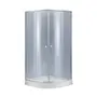 Душова кабіна Lidz Latwa SC90x90.SAT.LOW.GR, скло тоноване 4 мм