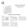 Тумба підлогова Qtap Albatross 810х825х460 White QT0173TN800DW