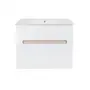 Комплект Qtap Virgo 800х580х437 White/Whitish oak тумба підвісна + раковина урізна QT1872TPА8013080CW