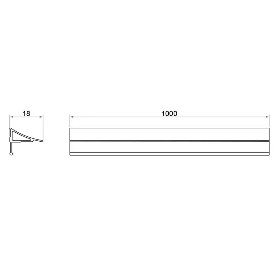 Декоративна планка для піддона та ванни Qtap Water cover WHI60101803