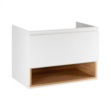 Тумба підвісна Qtap Robin 800х580х437 White/Whitish oak QT1374TPВ8001WWO