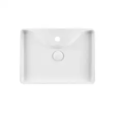 Раковина-чаша Qtap Crow 515х370х120 White з донним клапаном QT0511A064W