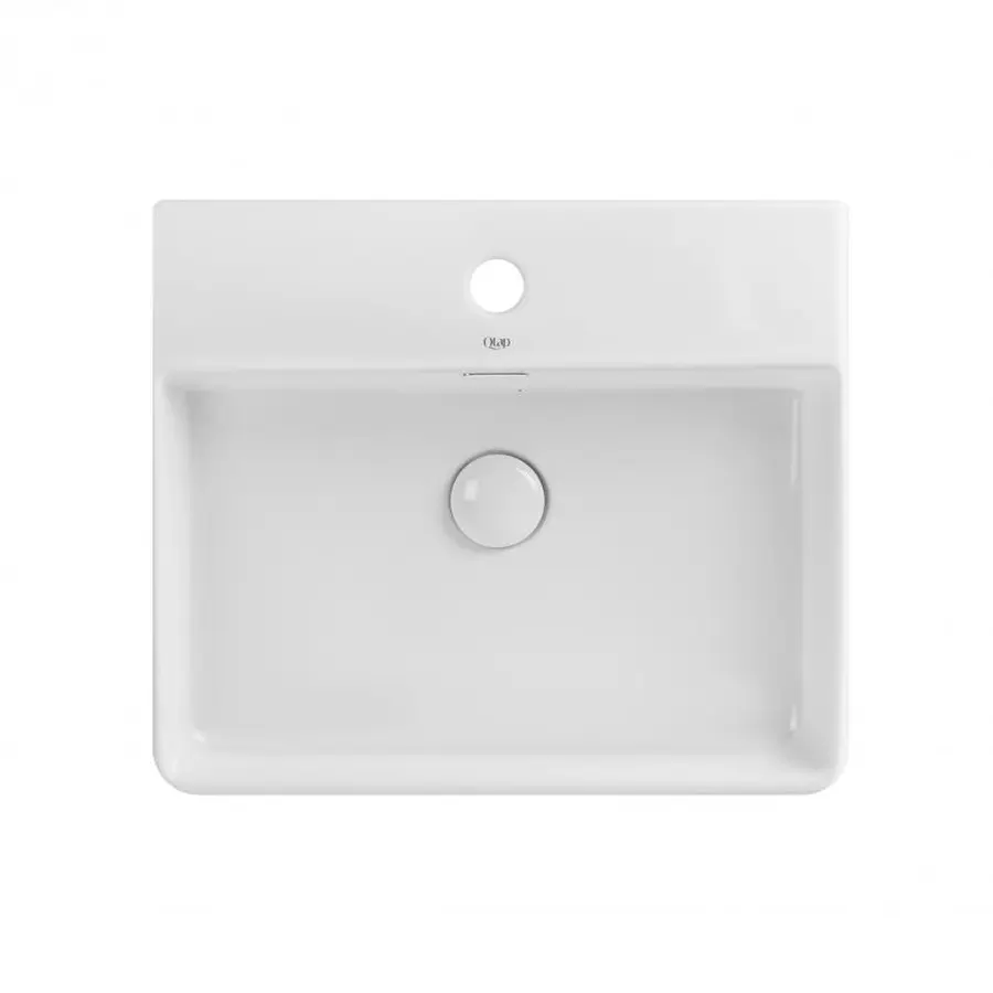 Раковина Qtap Nando LT 500х420х120 White з донним клапаном QT12112173SW