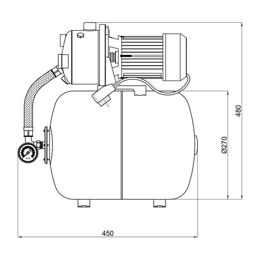 Насосна станція Womar AT-SGC800 0,8 кВт