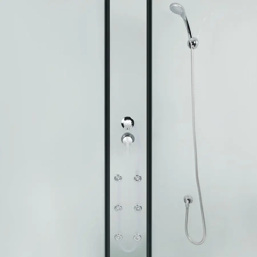 Гідромасажний бокс Lidz Majatek SBM90x90.BLA.HIGH.TR, скло прозоре 5 мм без піддона