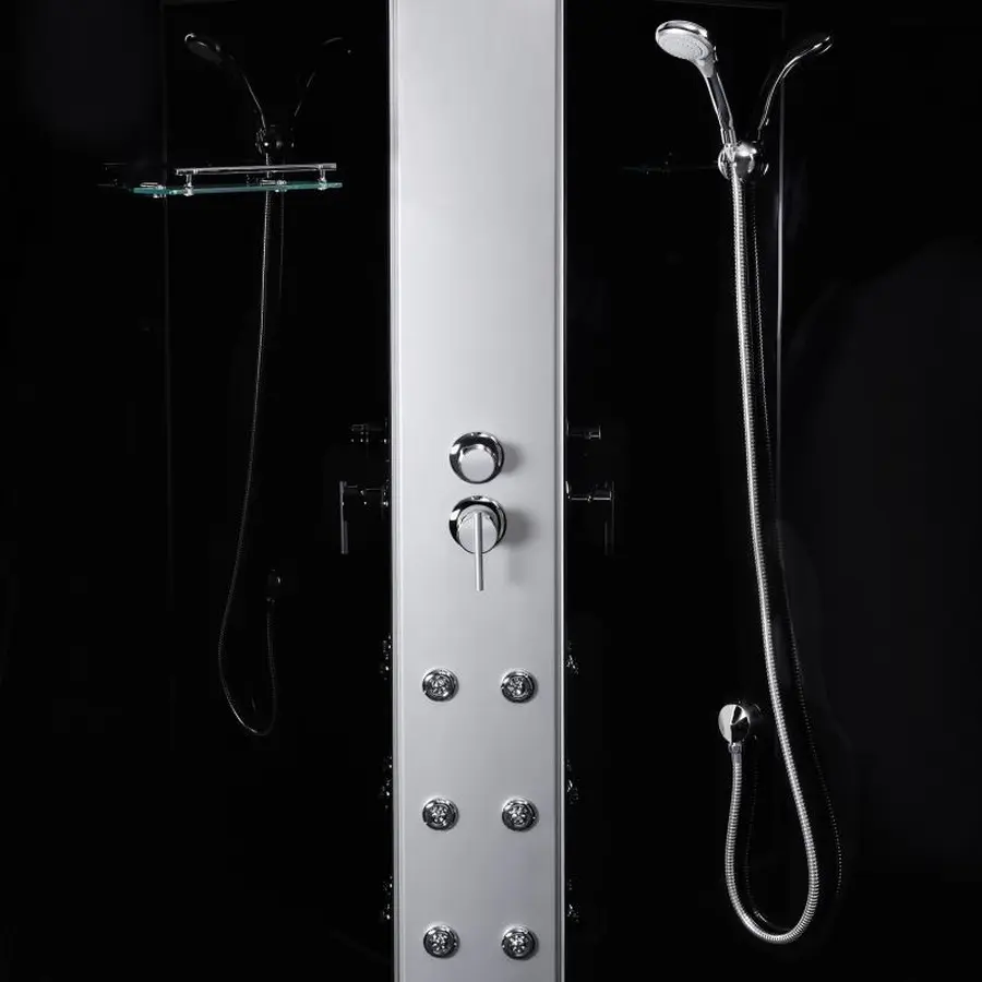 Гідромасажний бокс Lidz Tani SBM90x90.SAT.HIGH.GR, скло тоноване 4 мм без піддона