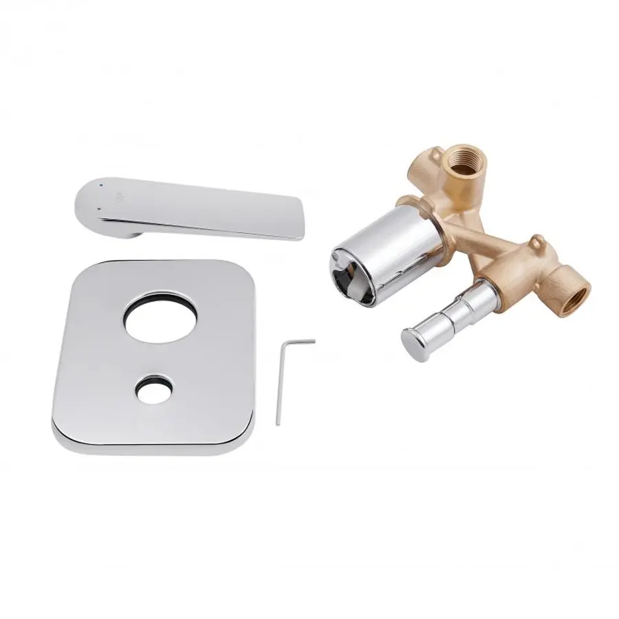 Змішувач прихованого монтажу для душу Qtap Vlasta 6028102NC для двох споживачів