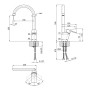 Змішувач для кухні Qtap Leo 9062102C