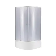 Набір Lidz душова кабіна Latwa SC80x80.SAT.HIGH.GR, скло тоноване 4 мм + піддон с панелью Kupala