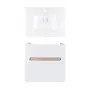 Комплект Qtap тумба підвісна Virgo 600х580х437 мм White/Whitish oak + раковина урізна Albatross QT71V44070