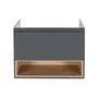 Тумба підвісна Qtap Robin 800х580х500 GRAPHITE/WHITISH OAK QT1374TPВ8002NGWO