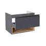Тумба підвісна Qtap Robin 800х580х500 GRAPHITE/WHITISH OAK QT1374TPВ8002NGWO