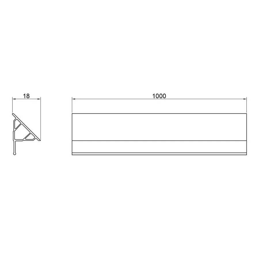 Набір декоративні планки для піддону та ванни (2x1м) + 2 ковпачки Qtap WCS021