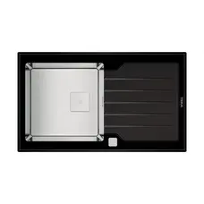 Мийка з нержавіючої сталі Teka DIAMOND 1B 1D 86, чорна 115100011