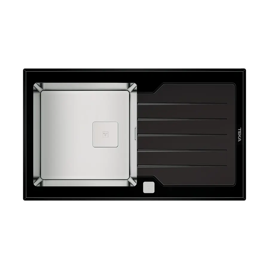 Мийка з нержавіючої сталі Teka DIAMOND 1B 1D 86, чорна 115100011