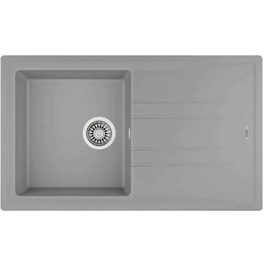 Кухонная гранитная мойка Teka STONE 50 B-TG 1B 1D 115330014 серый металлик