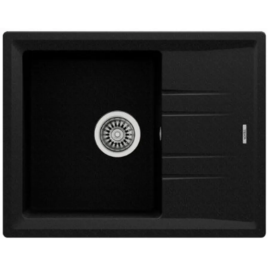 Кухонна гранітна мийка Teka STONE 45 B-TG 1B 1D чорний металік 115330045