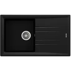 Кухонная гранитная мойка Teka STONE 50 B-TG 1B 1D 115330017 черный металлик Кухонная гранитная мойка Teka STONE 50 B-TG 1B 1D 115330017 черный металлик