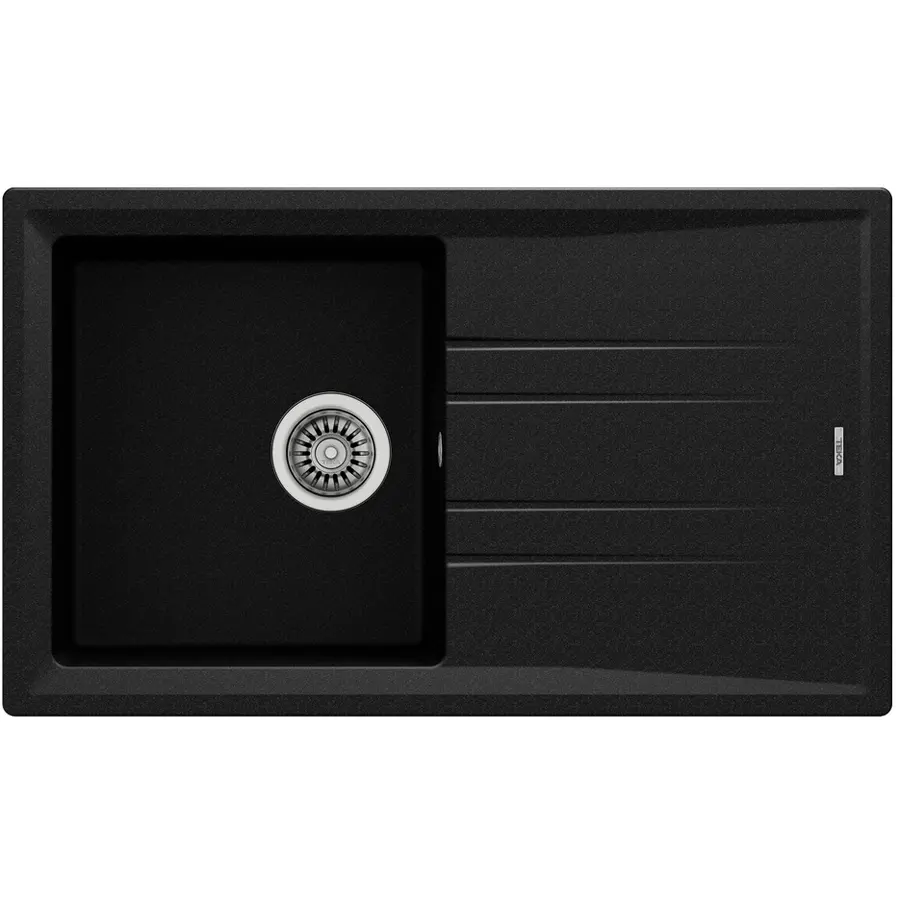 Кухонная гранитная мойка Teka STONE 50 B-TG 1B 1D 115330017 черный металлик
