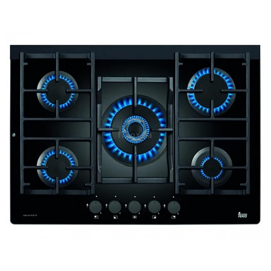 Газовая (эмаль) варочная поверхность Teka CGW LUX 70 5G AI AL TR 40215706 черный