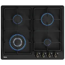 Газова варильна поверхня Teka EH 60 4G AI AL TR (Rustica), чорний, ручки латунь 40225048 чорний