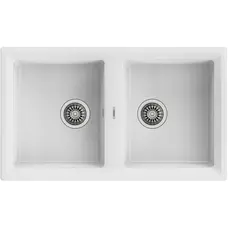 Кухонная гранитная мойка с двумя чашами Teka STONE 90 B-TG 2B 115260005 белый Кухонная гранитная мойка с двумя чашами Teka STONE 90 B-TG 2B 115260005 белый