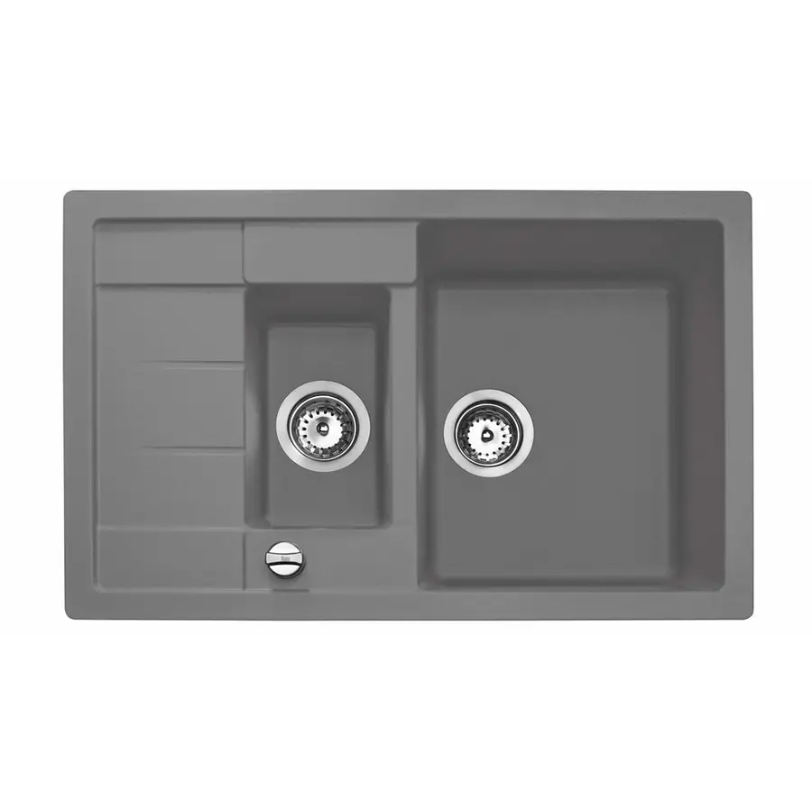Кухонная гранитная мойка Teka ASTRAL 60 B-TG 40143572 серый металлик (88956)